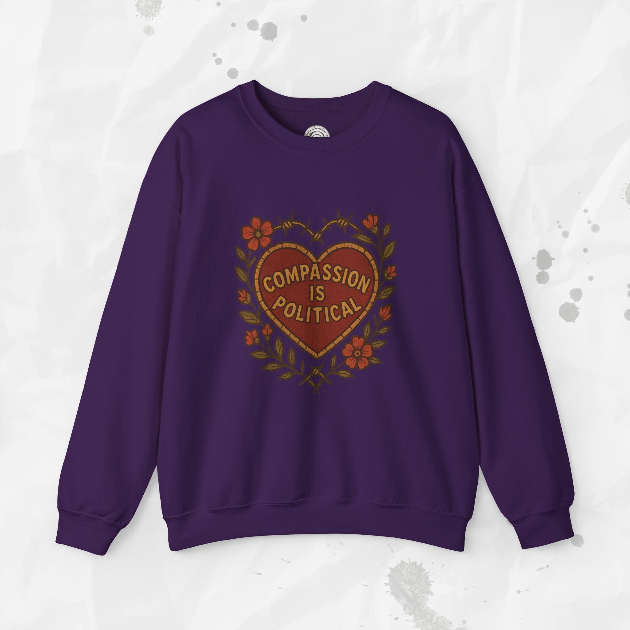 Compassion Is Political - Crewneck Sweatshirt