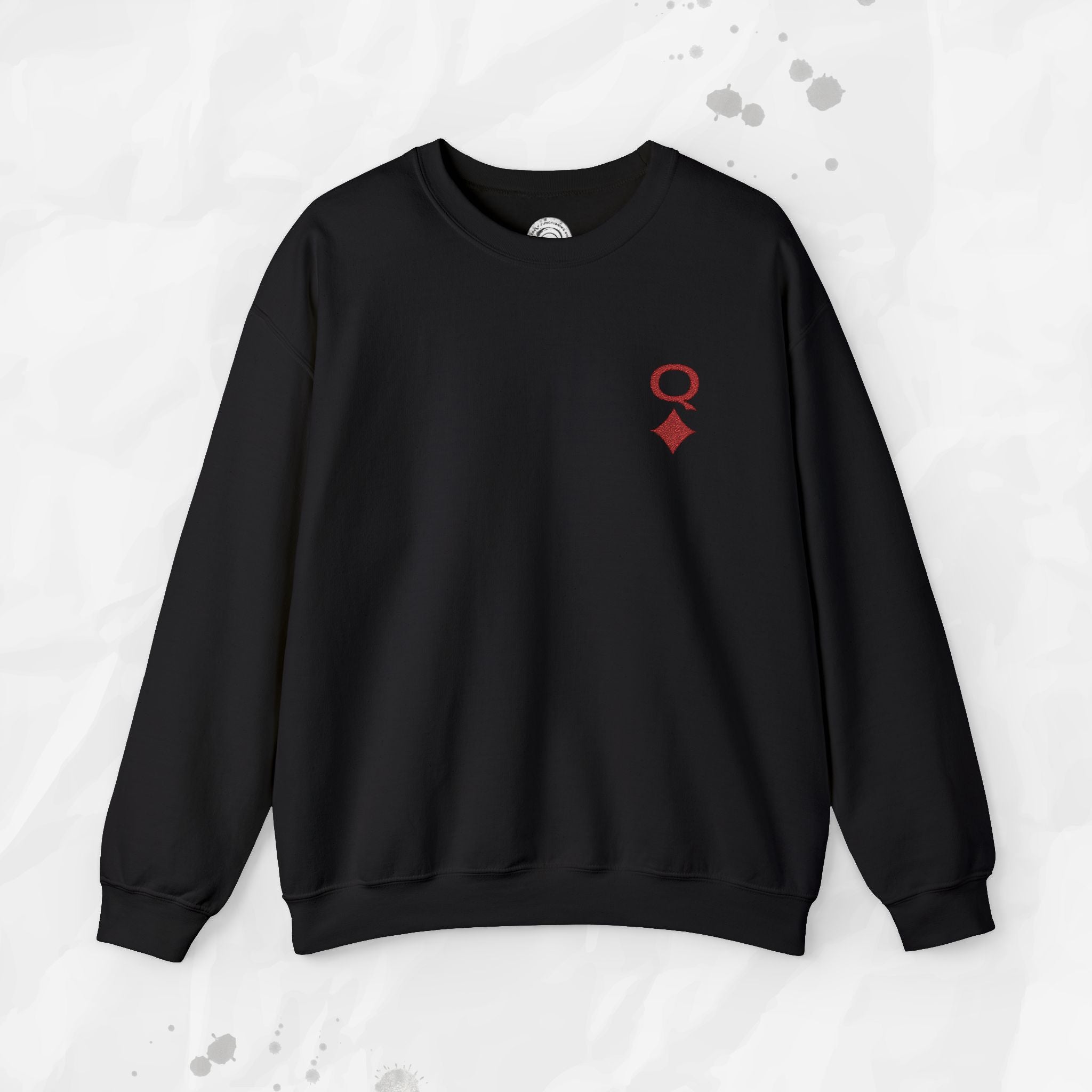 Queen of Diamonds – Embroidered Crewneck Sweatshirt