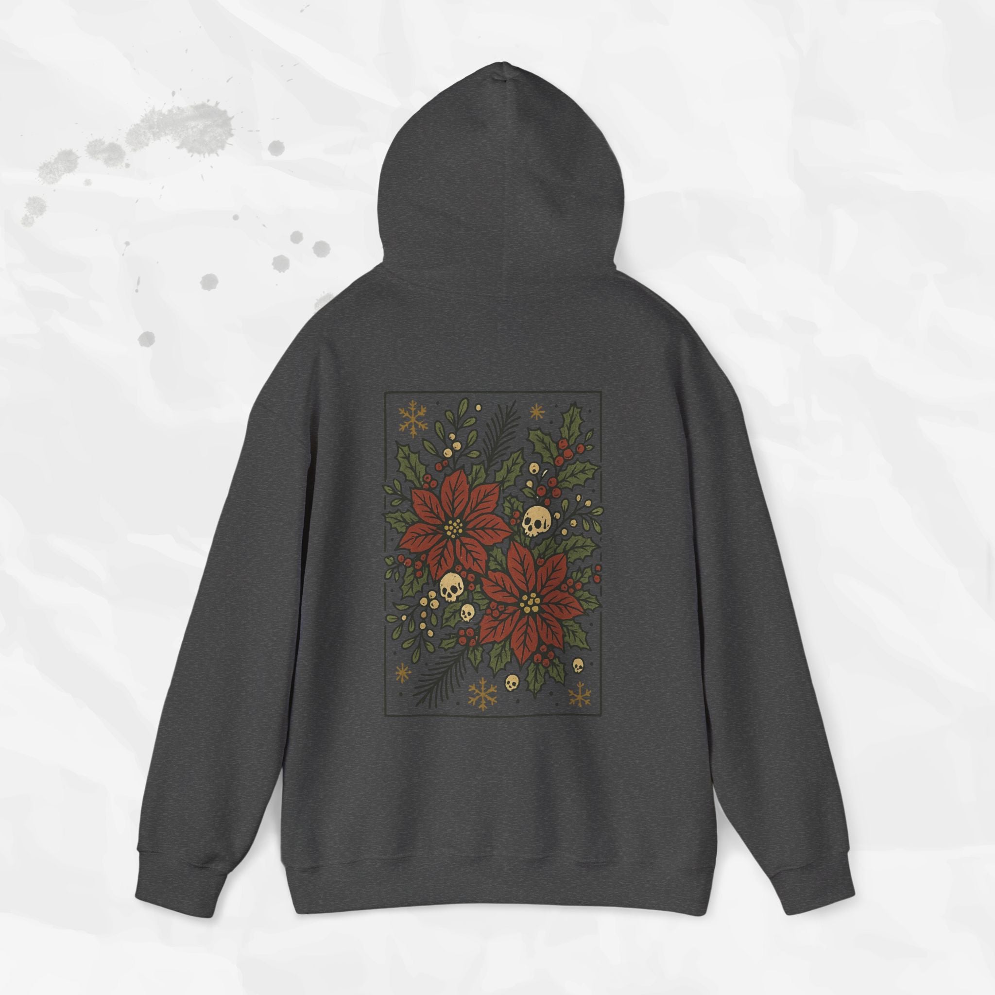 Skull Poinsettias – Hoodie
