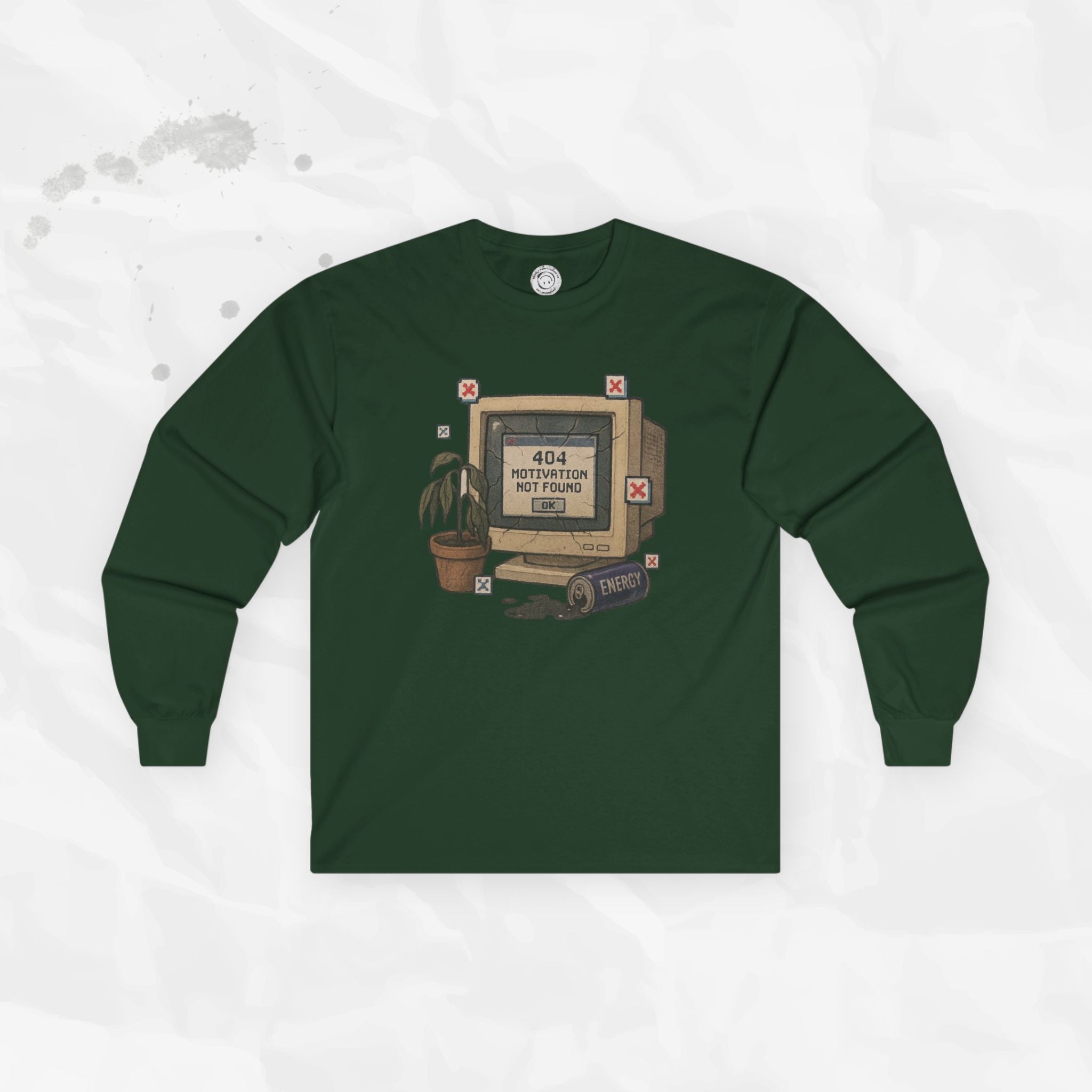 404: Motivation Not Found - Long Sleeve T-Shirt