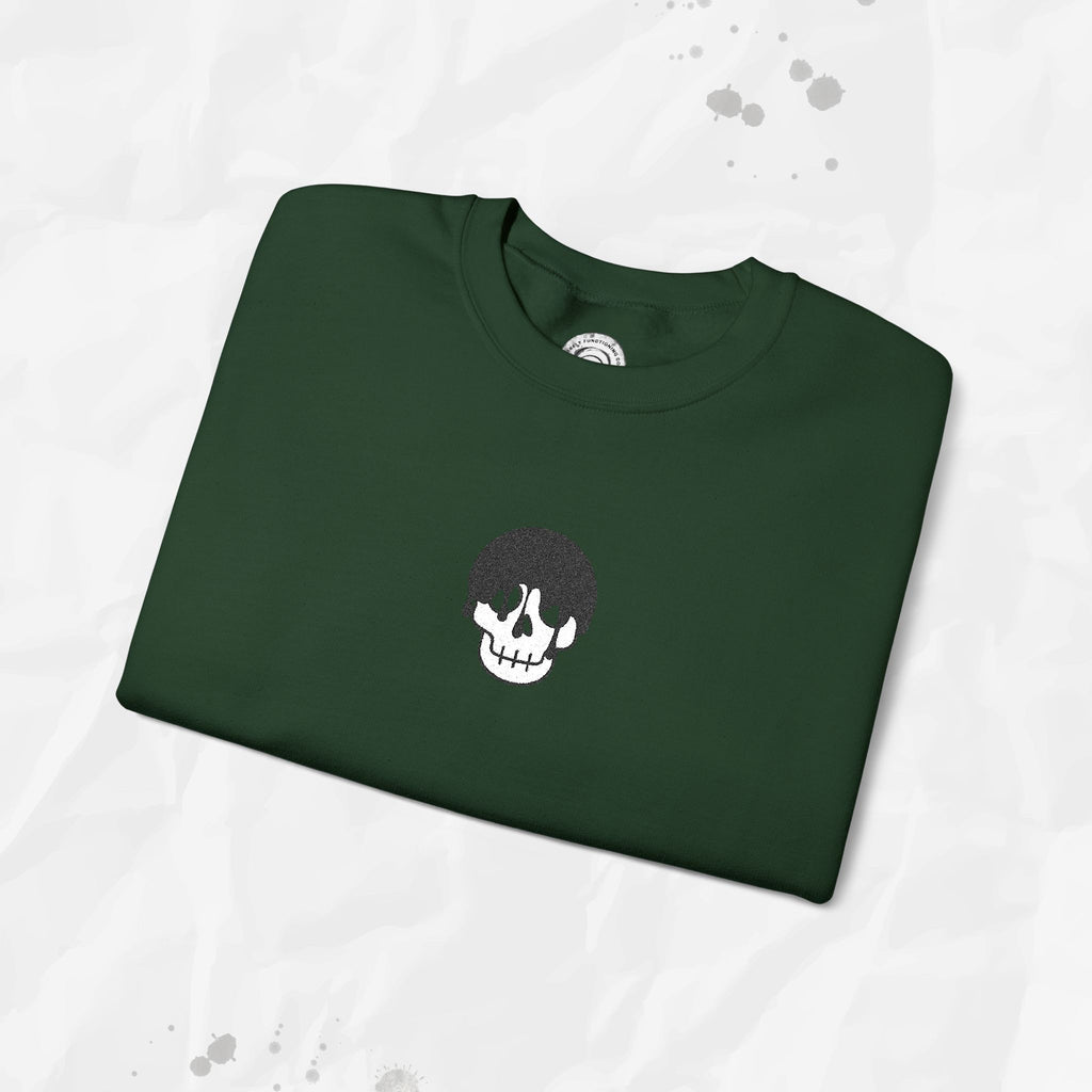 Skull Icon – Embroidered Crewneck Sweatshirt