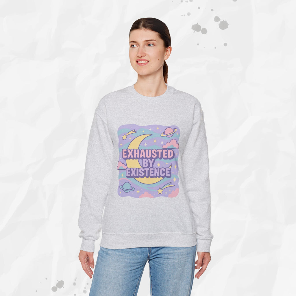 Exhausted by Existence - Crewneck Sweatshirt