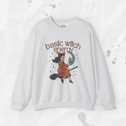 Sudadera con cuello redondo Basic Witch Energy