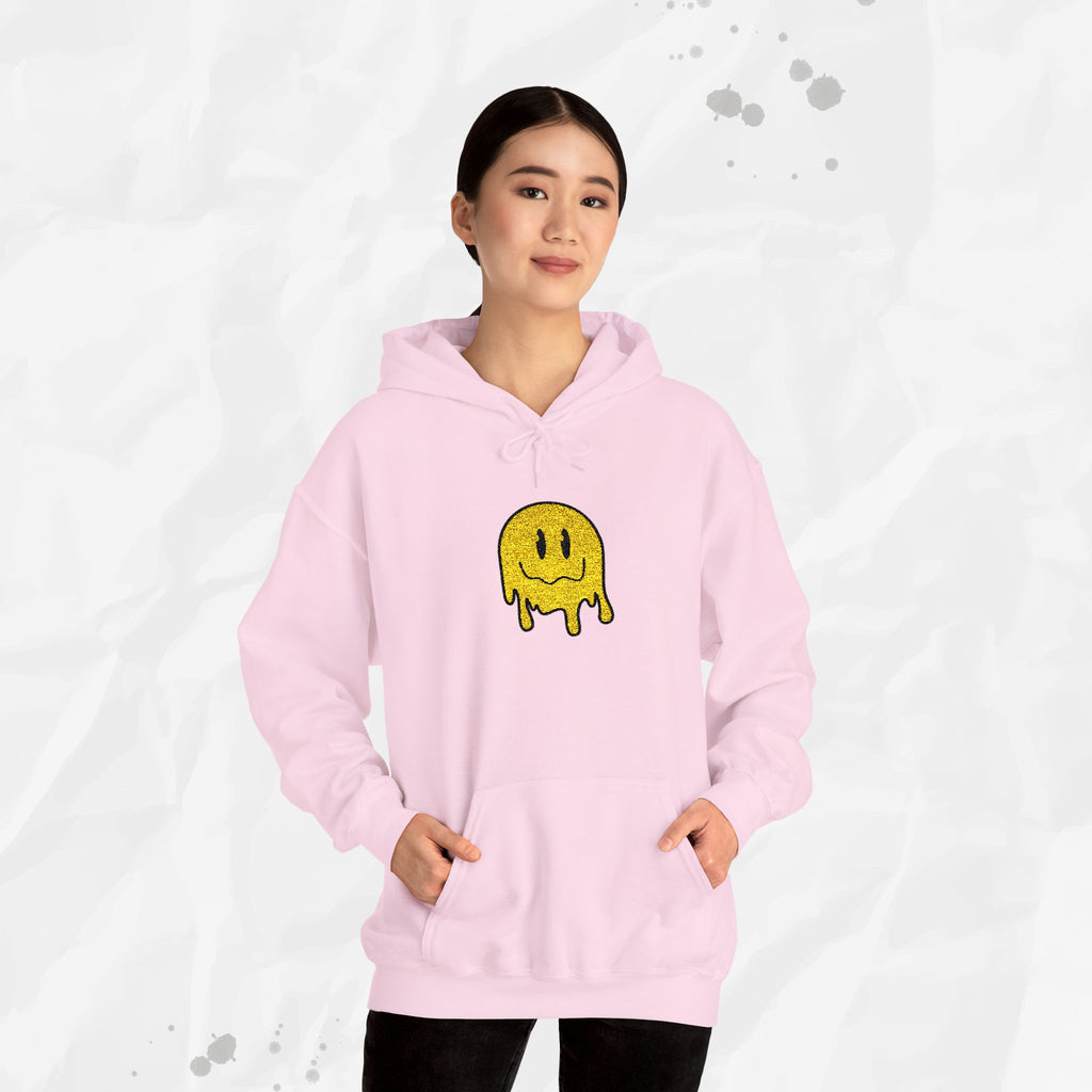 Sweat à capuche brodé Melty Smiley
