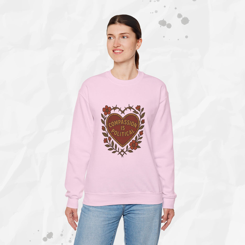 Compassion Is Political - Crewneck Sweatshirt