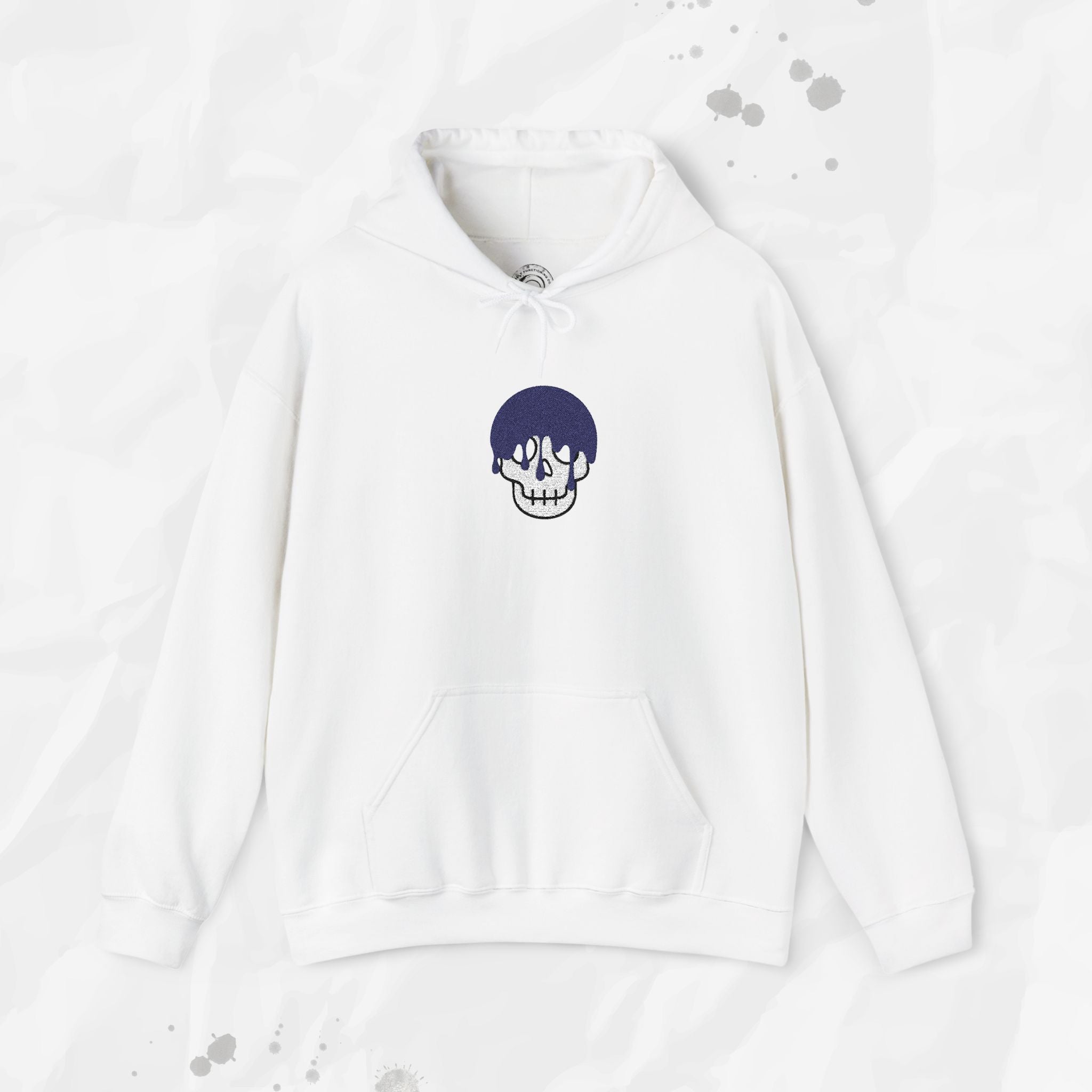 Dripping Skull – Embroidered Hoodie