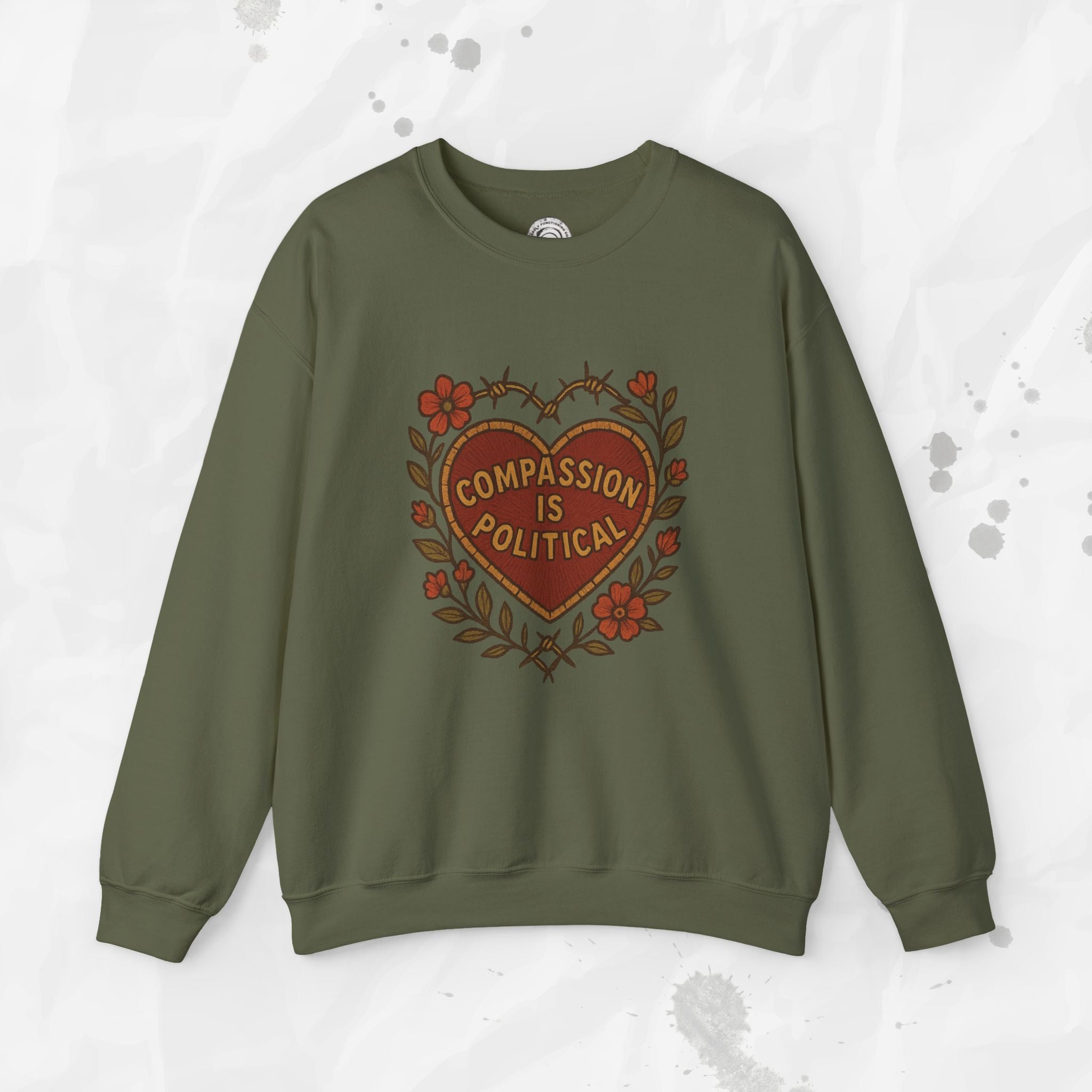 Compassion Is Political - Crewneck Sweatshirt