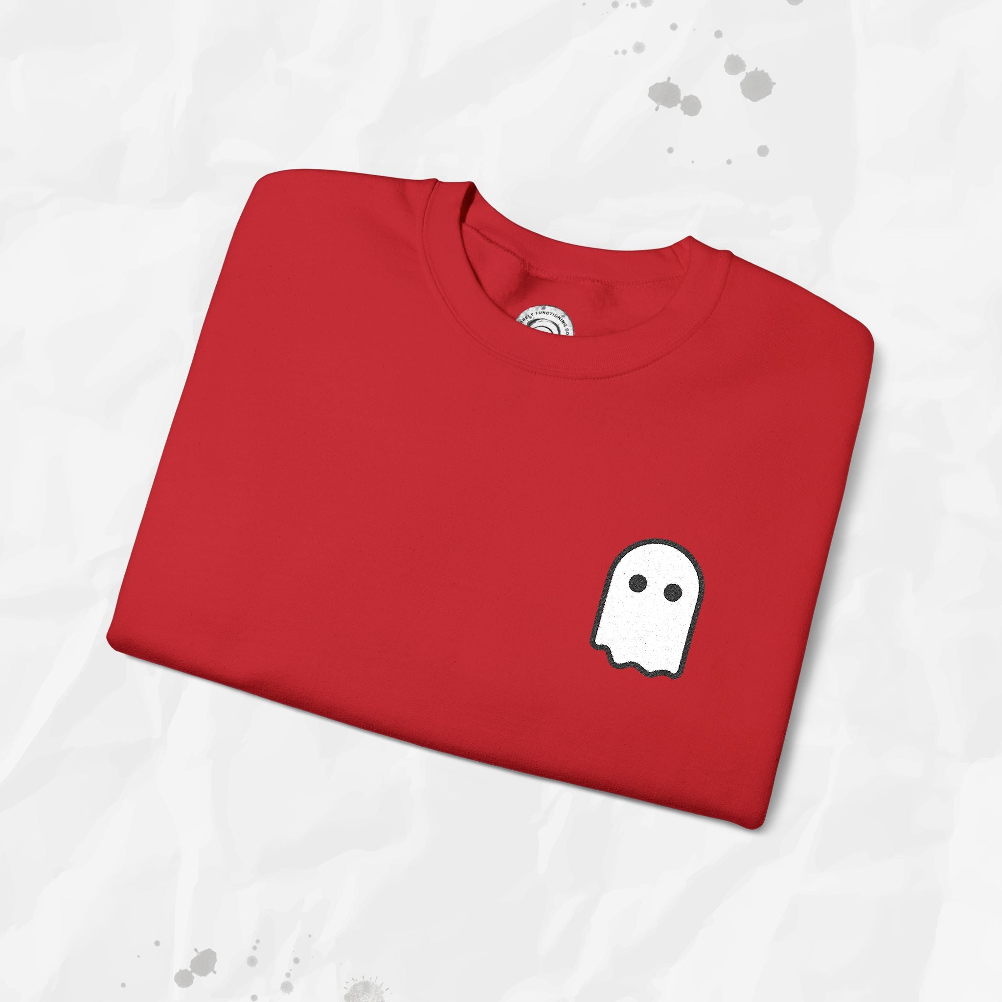 Ghost Icon – Embroidered Crewneck Sweatshirt