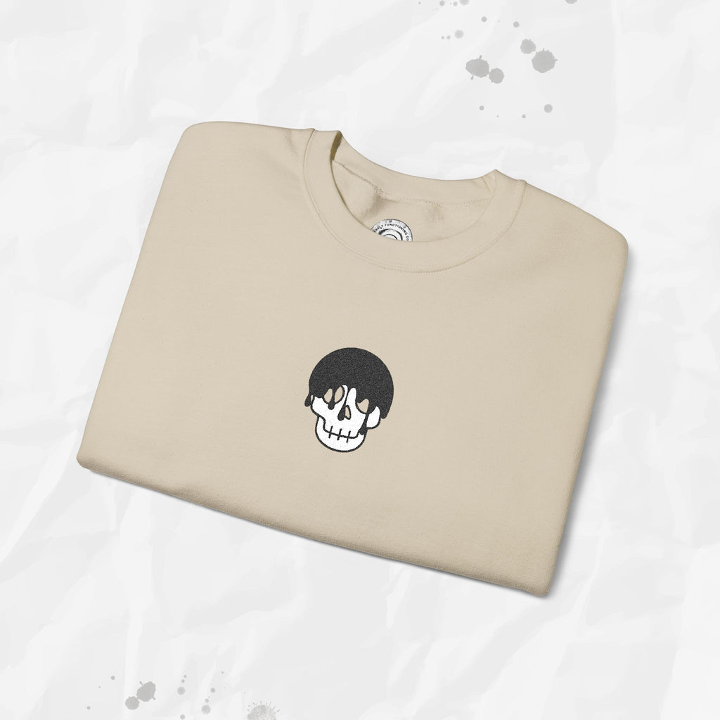 Skull Icon – Embroidered Crewneck Sweatshirt