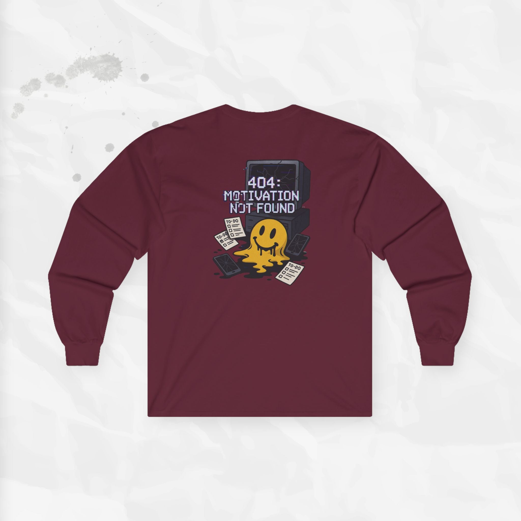 404: Motivation Not Found - Long Sleeve T-Shirt