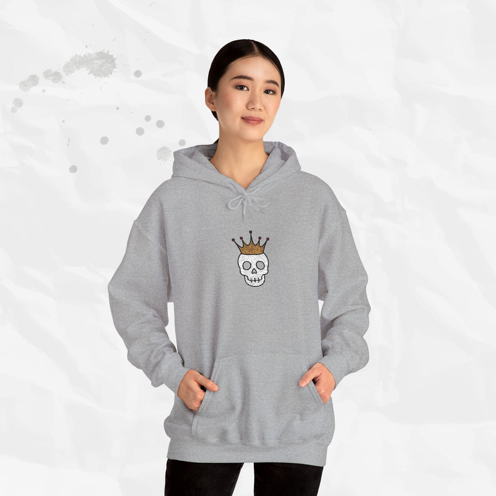 Crown Skull - Embroidered Hoodie
