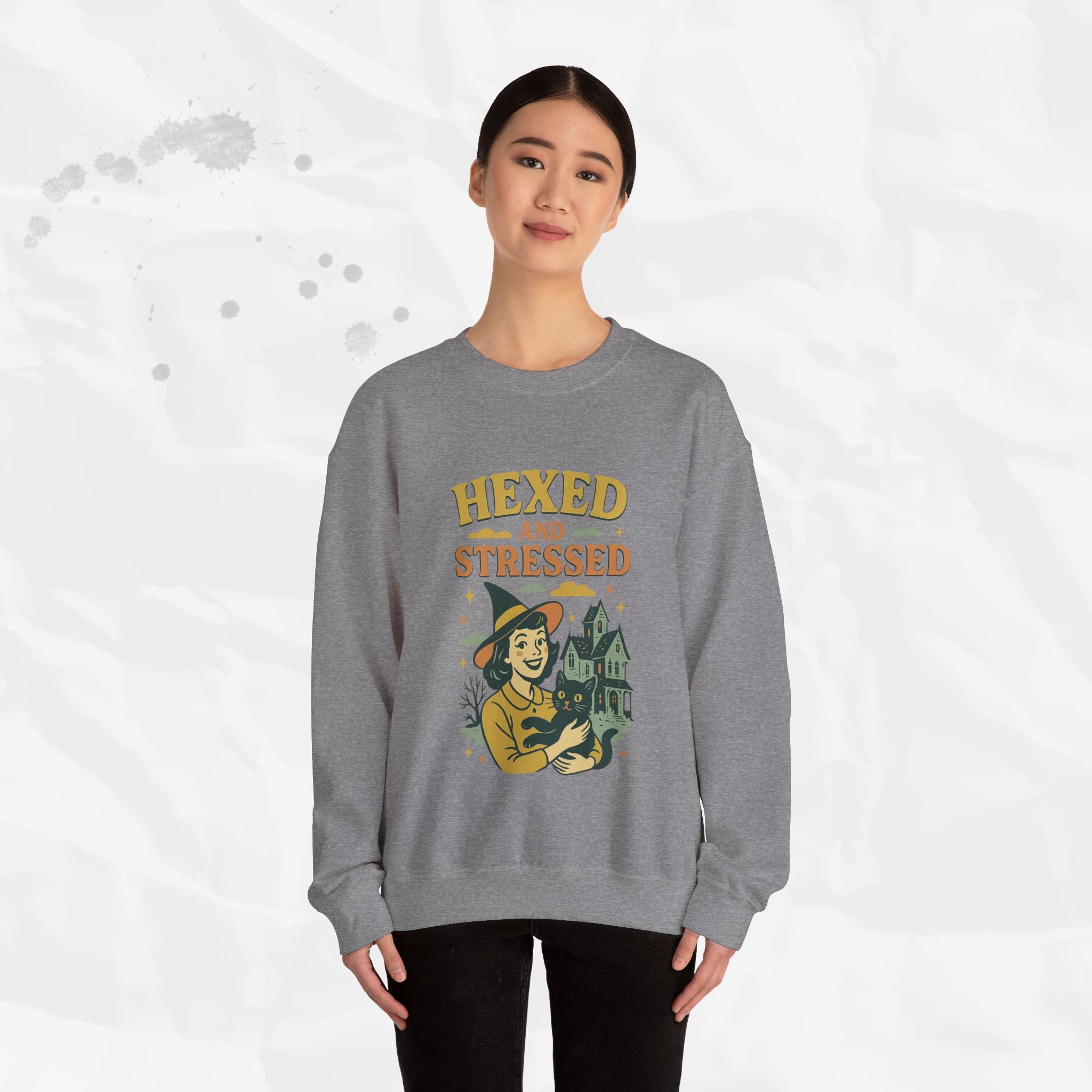 Hexed and Stressed – Crewneck Sweatshirt