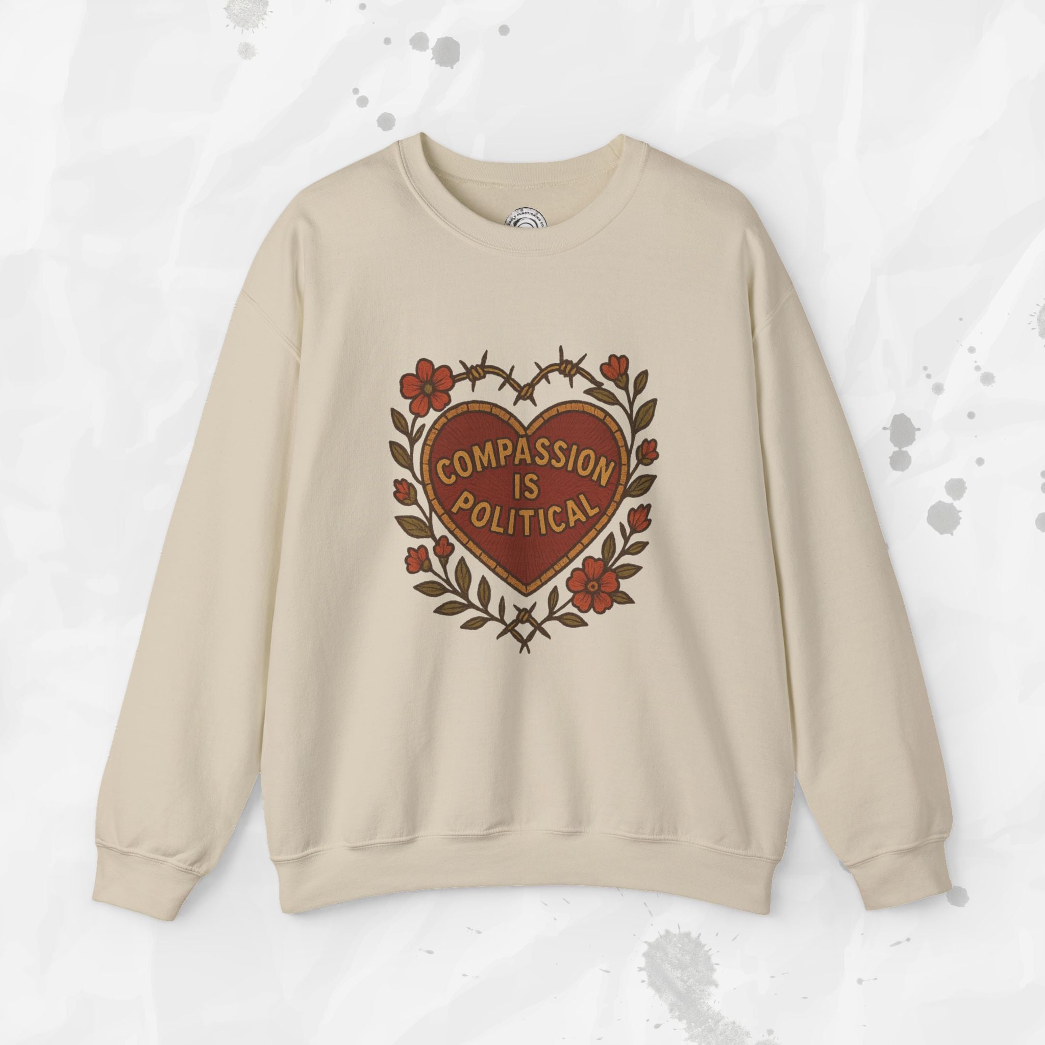 Compassion Is Political - Crewneck Sweatshirt
