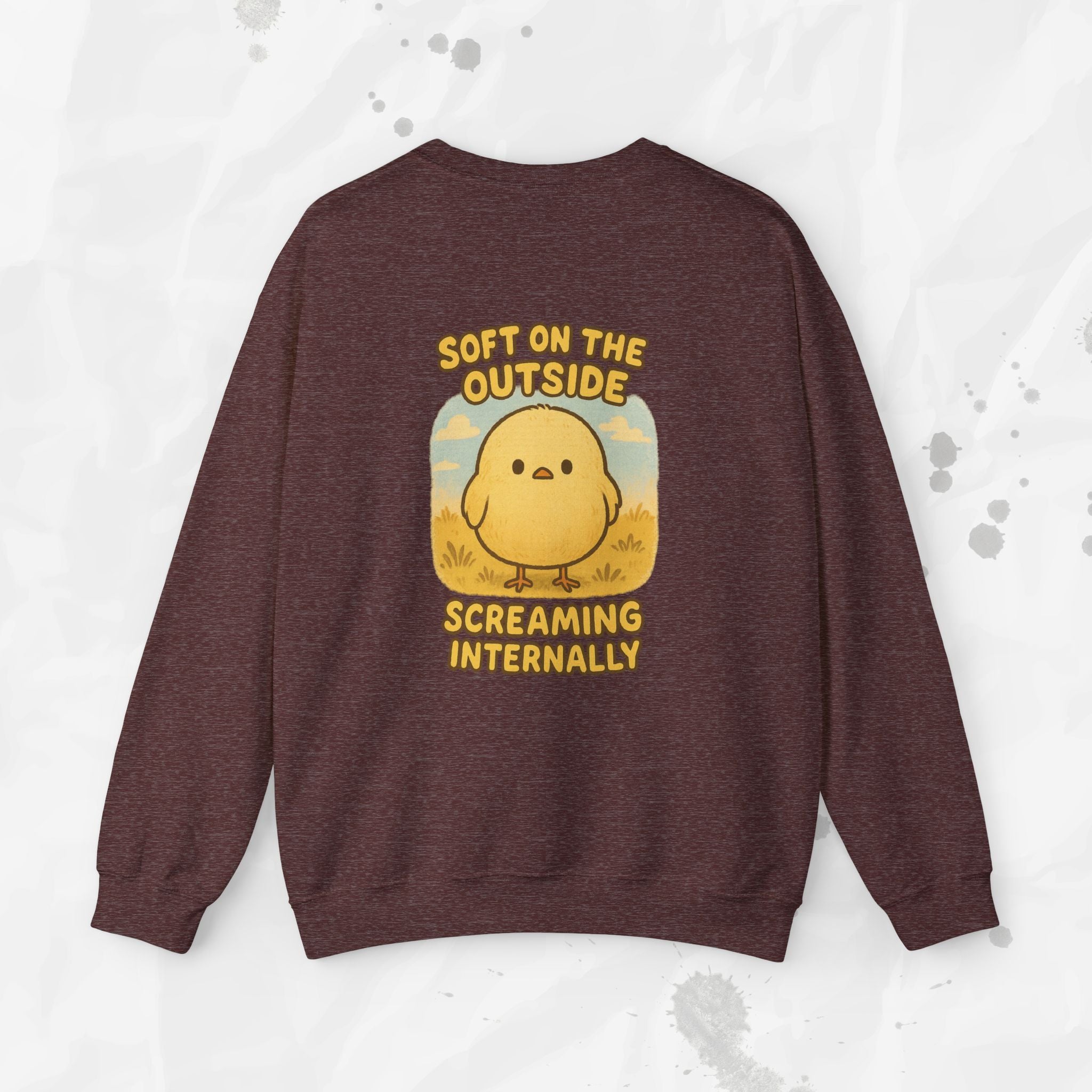Soft on the Outside Screaming Internally - Crewneck Sweatshirt
