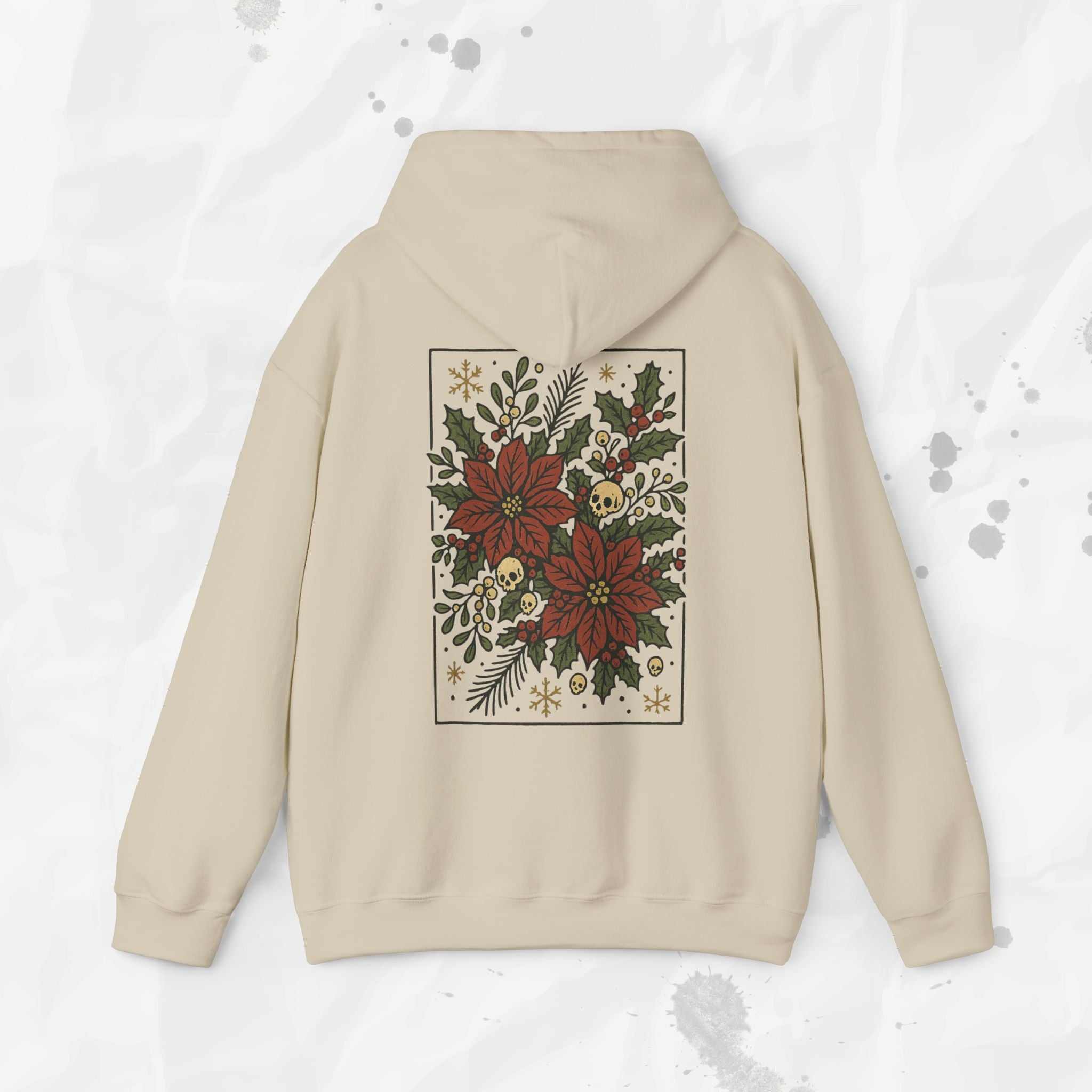 Skull Poinsettias – Hoodie
