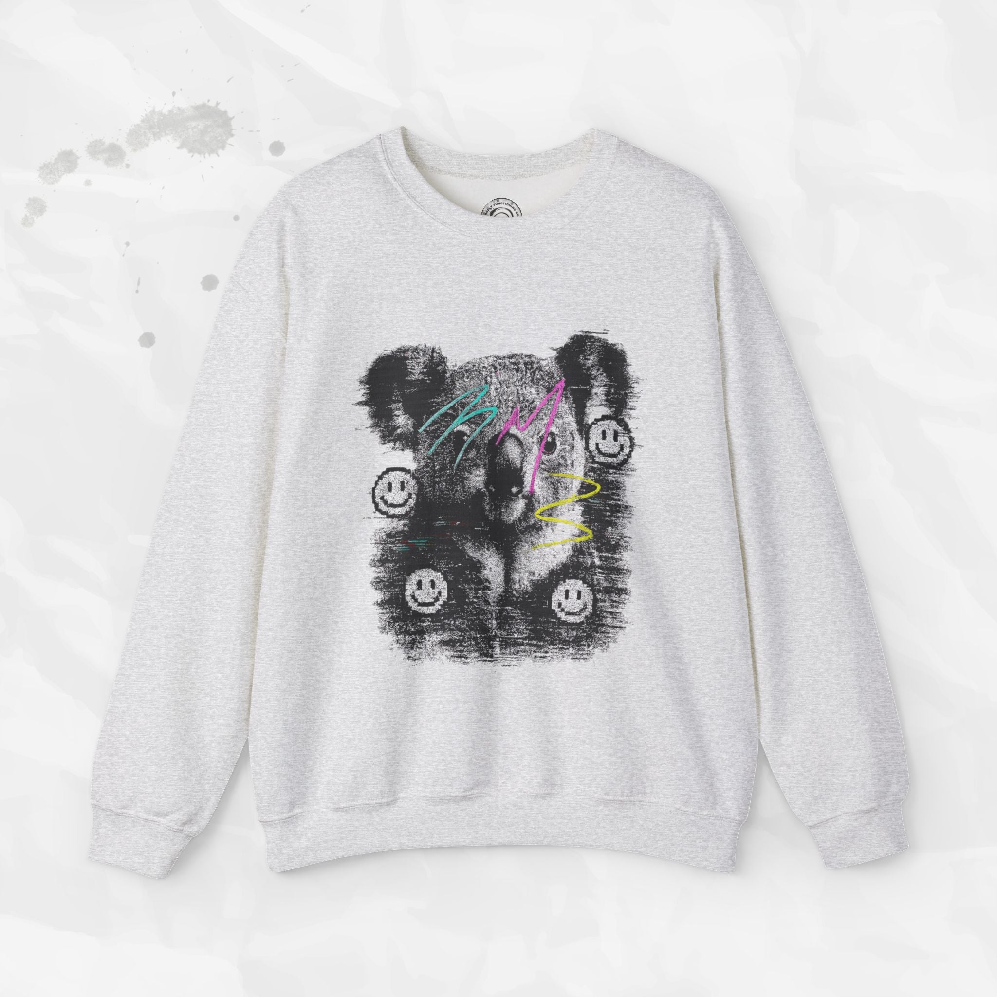Glitched Koala – Crewneck Sweatshirt