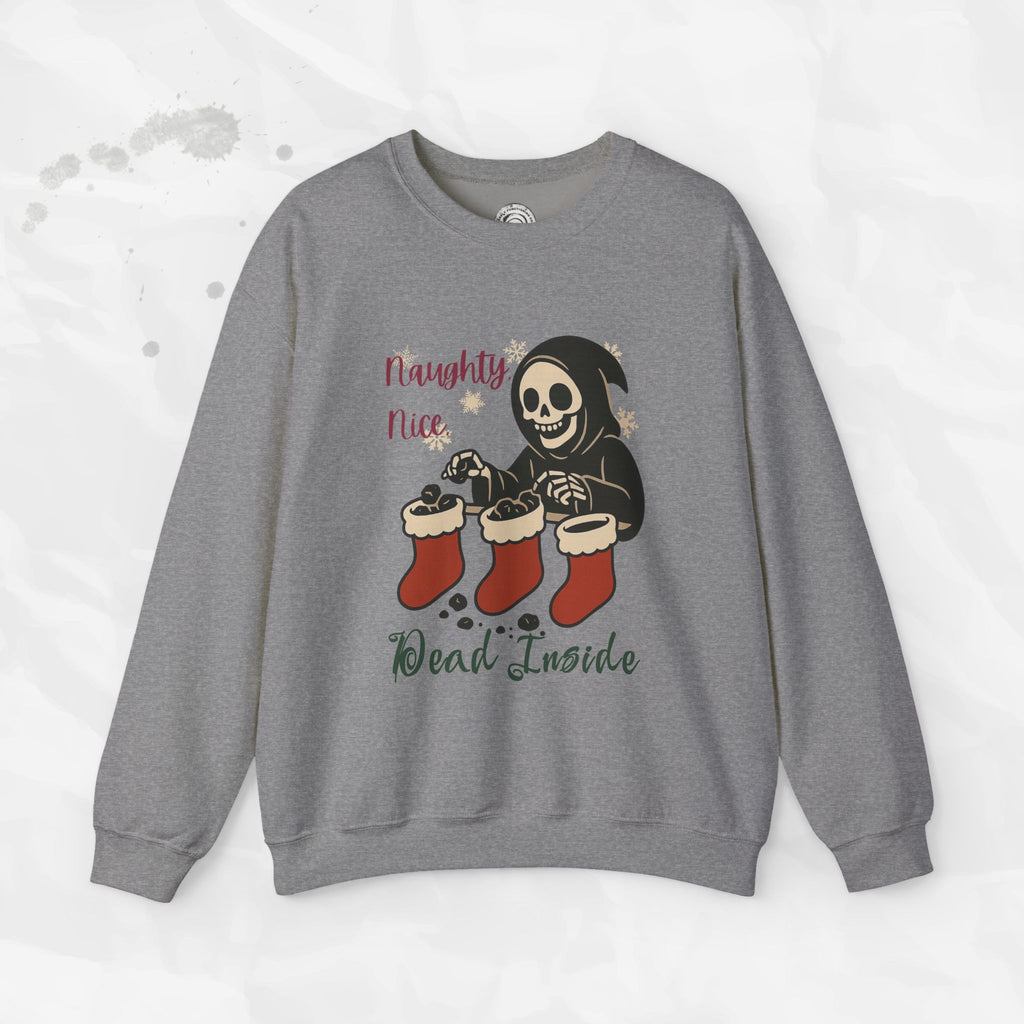 Naughty, Nice, Dead Inside – Crewneck Sweatshirt