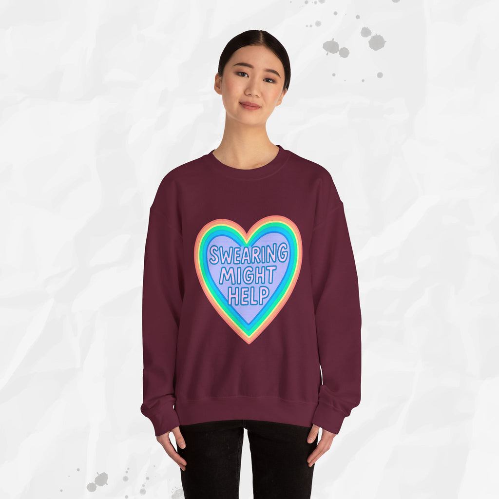 Swearing Might Help – Crewneck Sweatshirt
