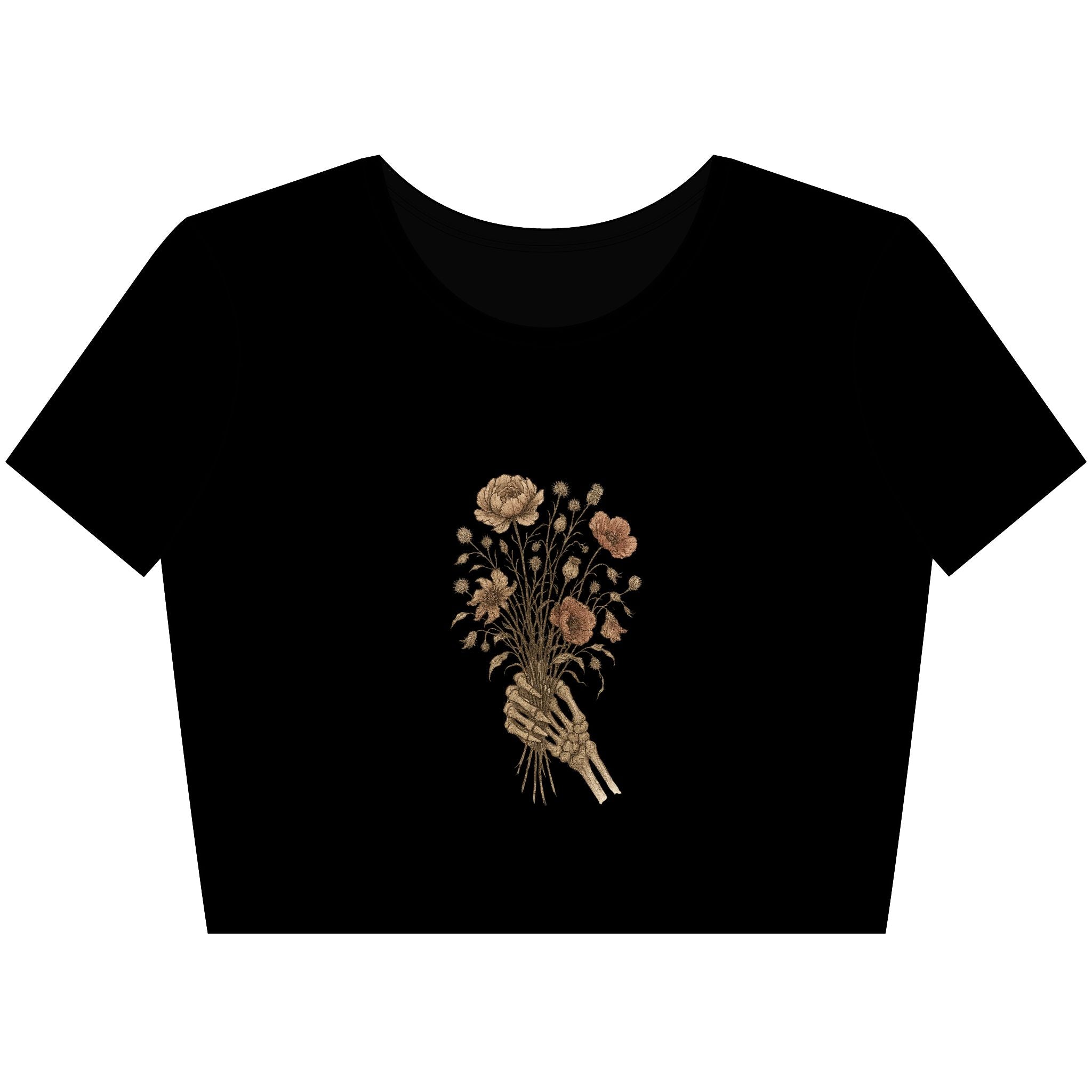 Skeleton Bouquet - Crop Top