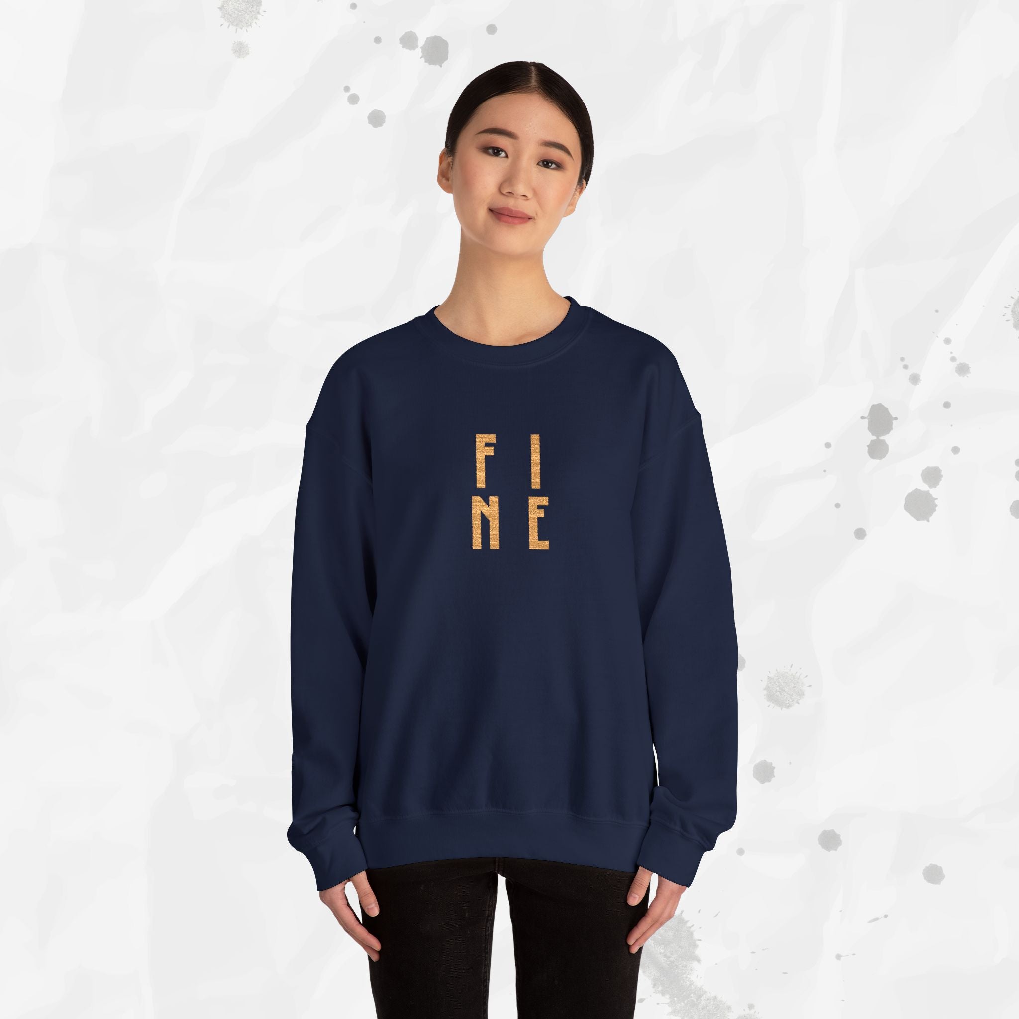 FINE – Embroidered Crewneck Sweatshirt
