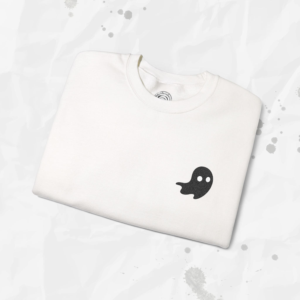 Sweat-shirt à col rond brodé Lil Ghost