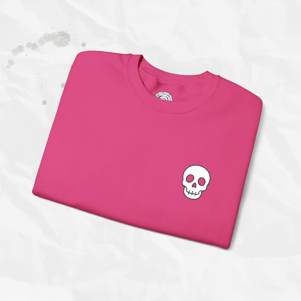 Skull Icon – Embroidered Crewneck Sweatshirt