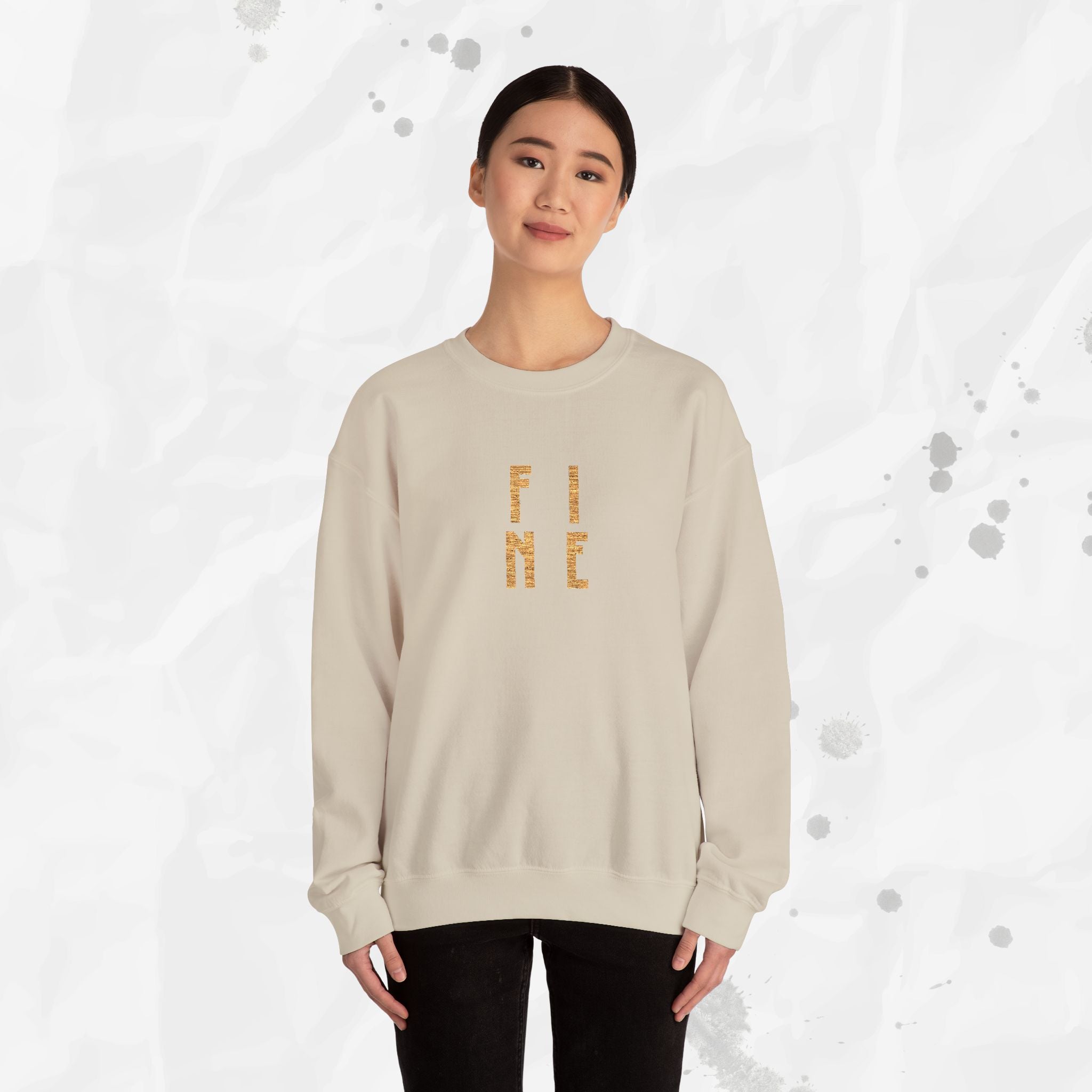 FINE – Embroidered Crewneck Sweatshirt