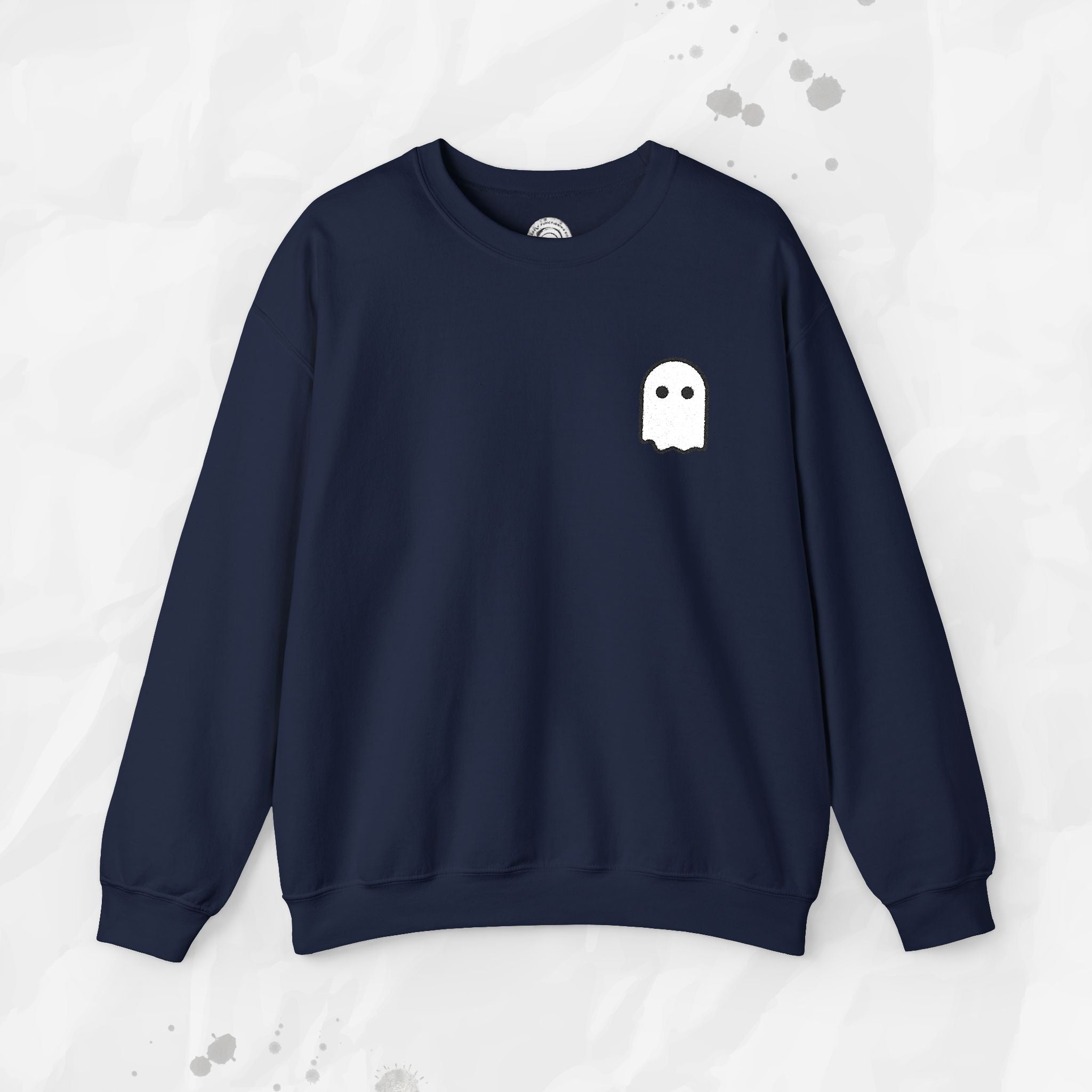 Ghost Icon – Embroidered Crewneck Sweatshirt