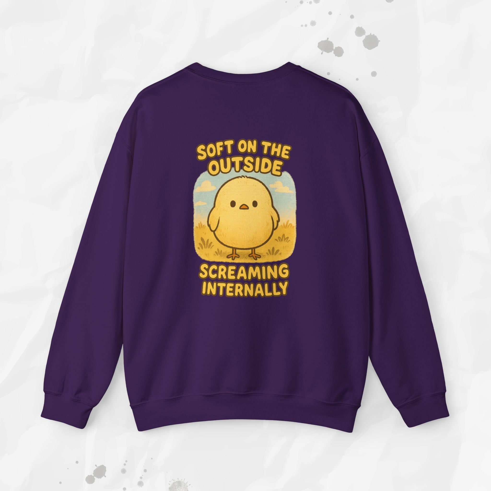 Soft on the Outside Screaming Internally - Crewneck Sweatshirt