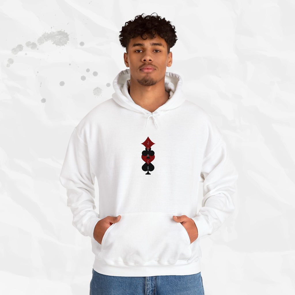 Sweat à capuche brodé Joker