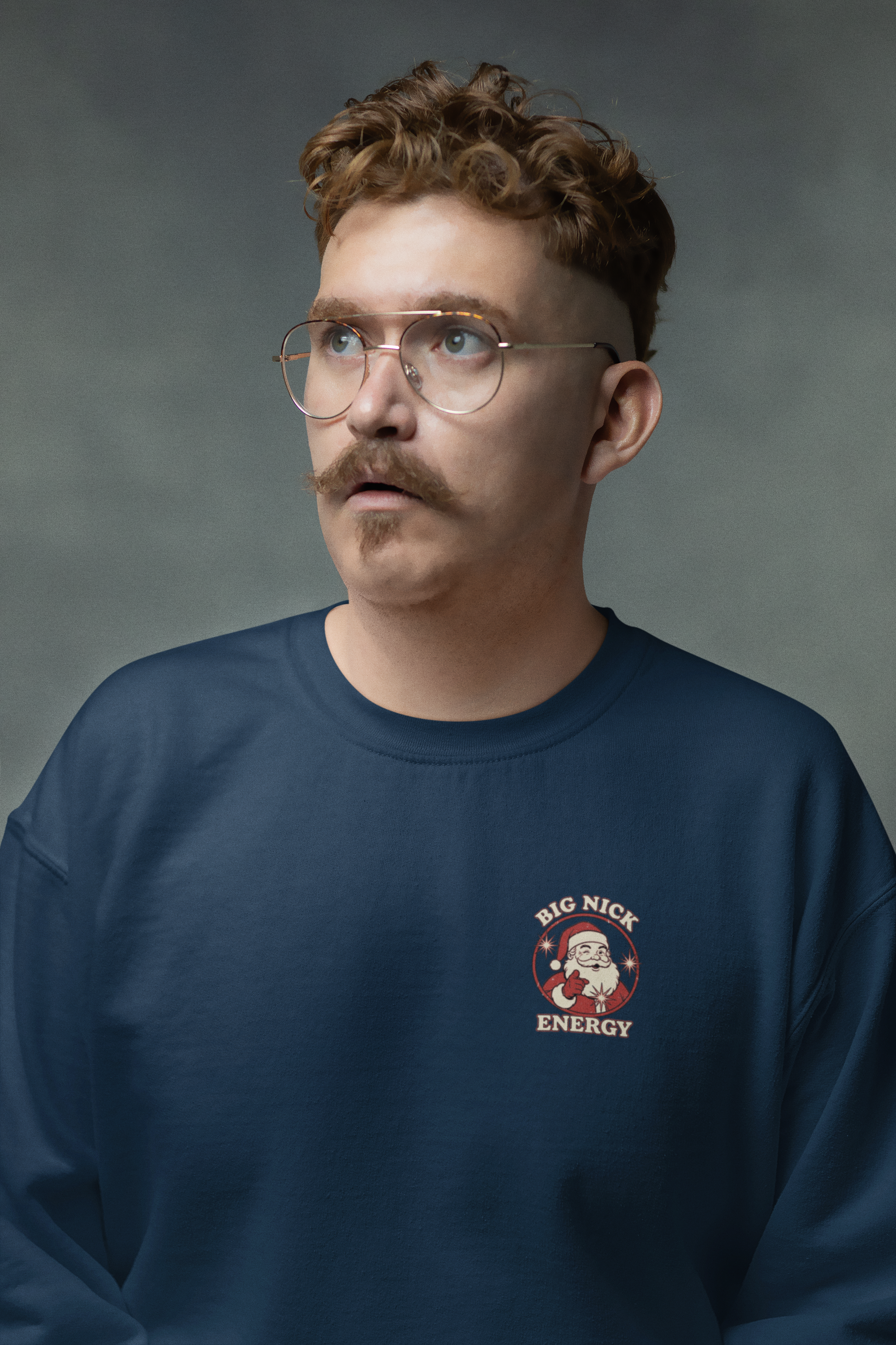 Big Nick Energy – Crewneck Sweatshirt (Pocket Print)