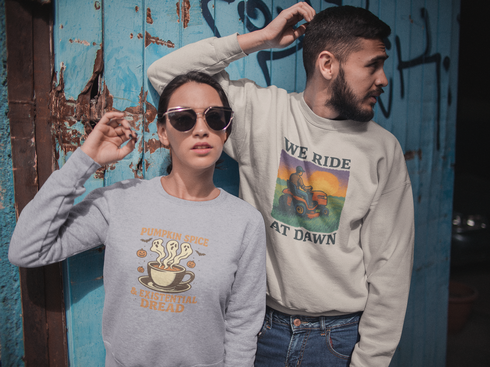 We Ride At Dawn - Crewneck Sweatshirt