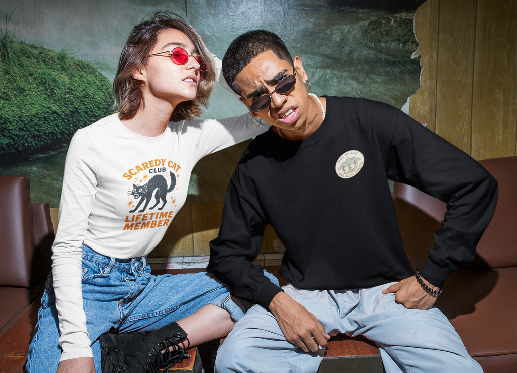 High on Life (and Also Drugs) – Crewneck Sweatshirt (Pocket Print)