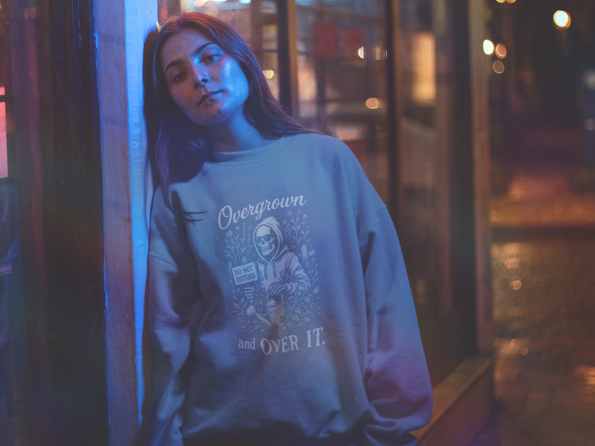 Overgrown and Over It - Crewneck Sweatshirt